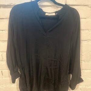 Long Sleeve Oversized Black Top